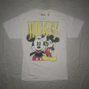 Disney Mens Mickey Mouse T-Shirt Large Tall